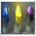 Alillies LED fleurs artificielles avec coupe en verre pour la promotion